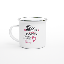 Lade das Bild in den Galerie-Viewer, Weiße Emaille-Tasse (12oz)